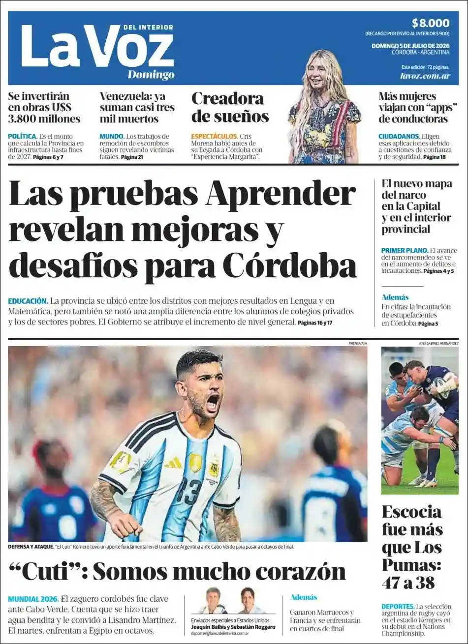 Evolucion Streaming | FM LOS HIJOS DE FRANCISCA 87.5 - Tapa del diario La Voz